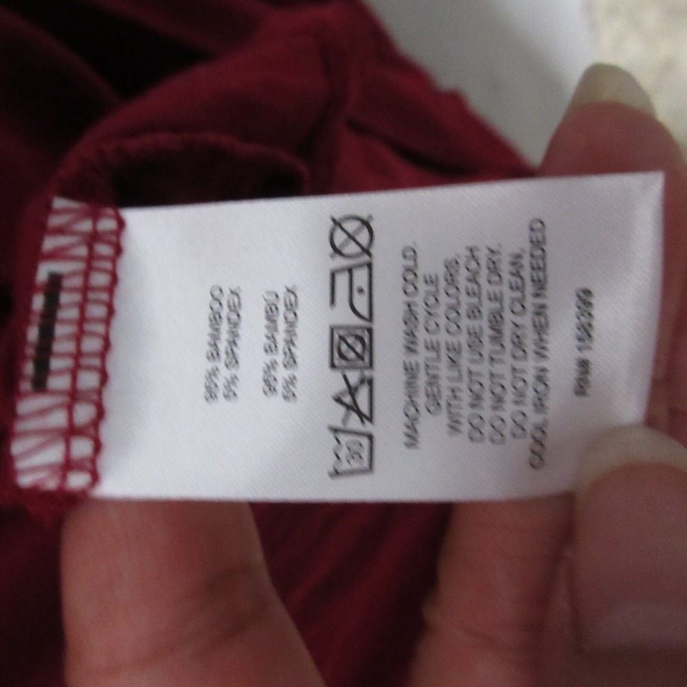 Hale Bob Robe Medium Red Bamboo Spandex Tie Waist Soft Cool Organic NWT - Picture 10 of 13